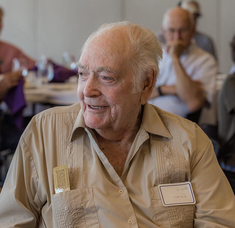 Merv at the Museum in 2019 for a celebration in the Green Room
